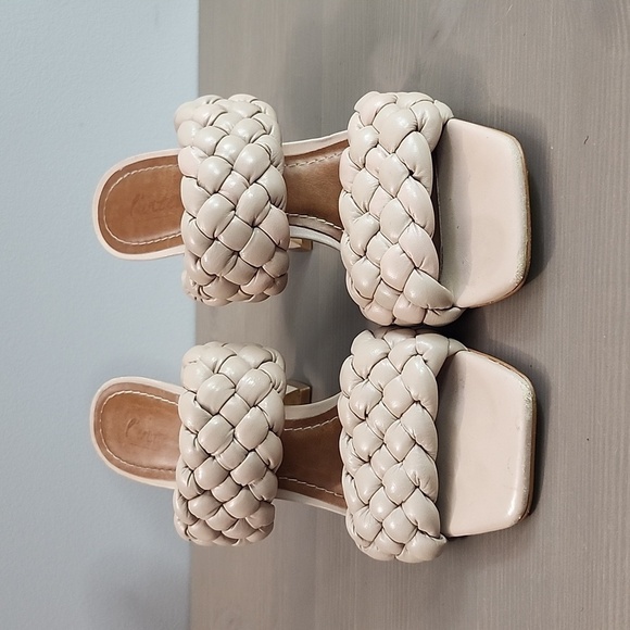 L'INTERVALLE Cream Braided Sandals - Picture 2 of 14